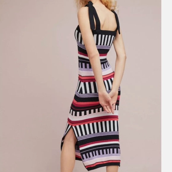 Anthropologie Azulu Sydney Knit Dress Maxi Sleevless Multi Colored NWT Size 6